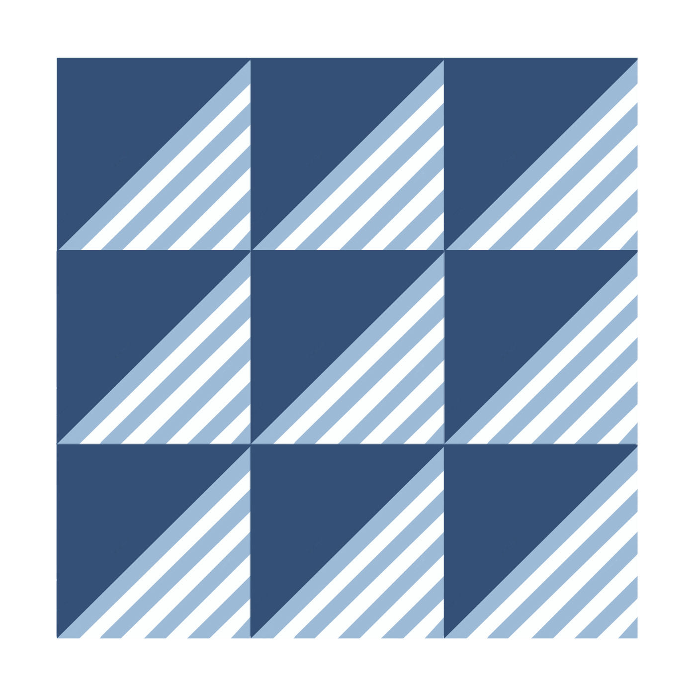 Juego de 25 azulejos Blu Ponti Decoración Tipo 33 de Gio Ponti - Vista principal