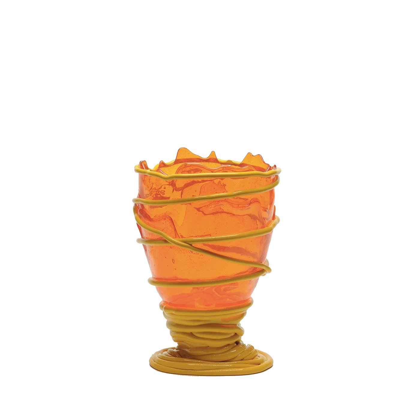 Pompitu II Medium Orange and Yellow Vase by Gaetano Pesce - Alternative view 1