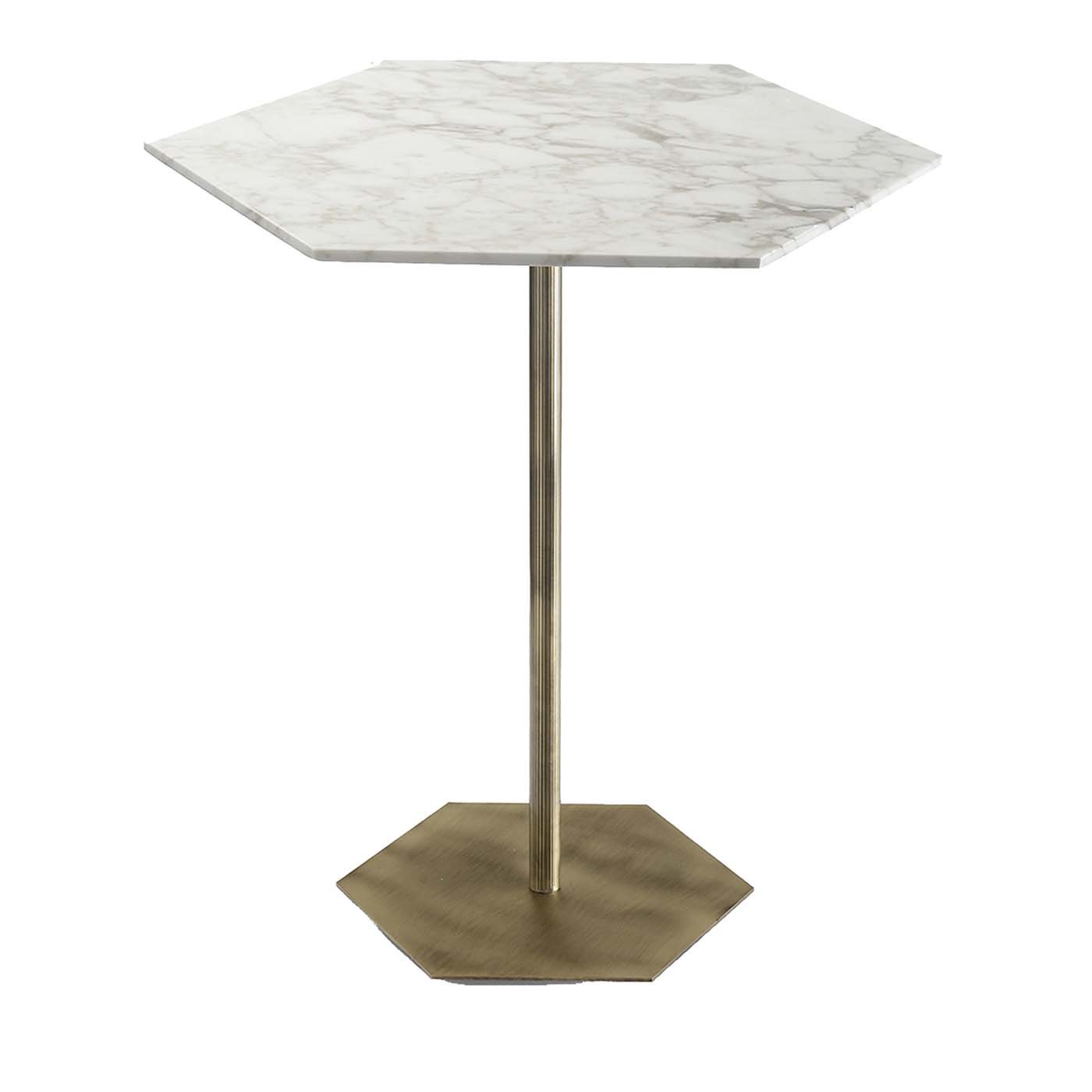 Table de bistrot Ted avec plateau en marbre - Vue principale