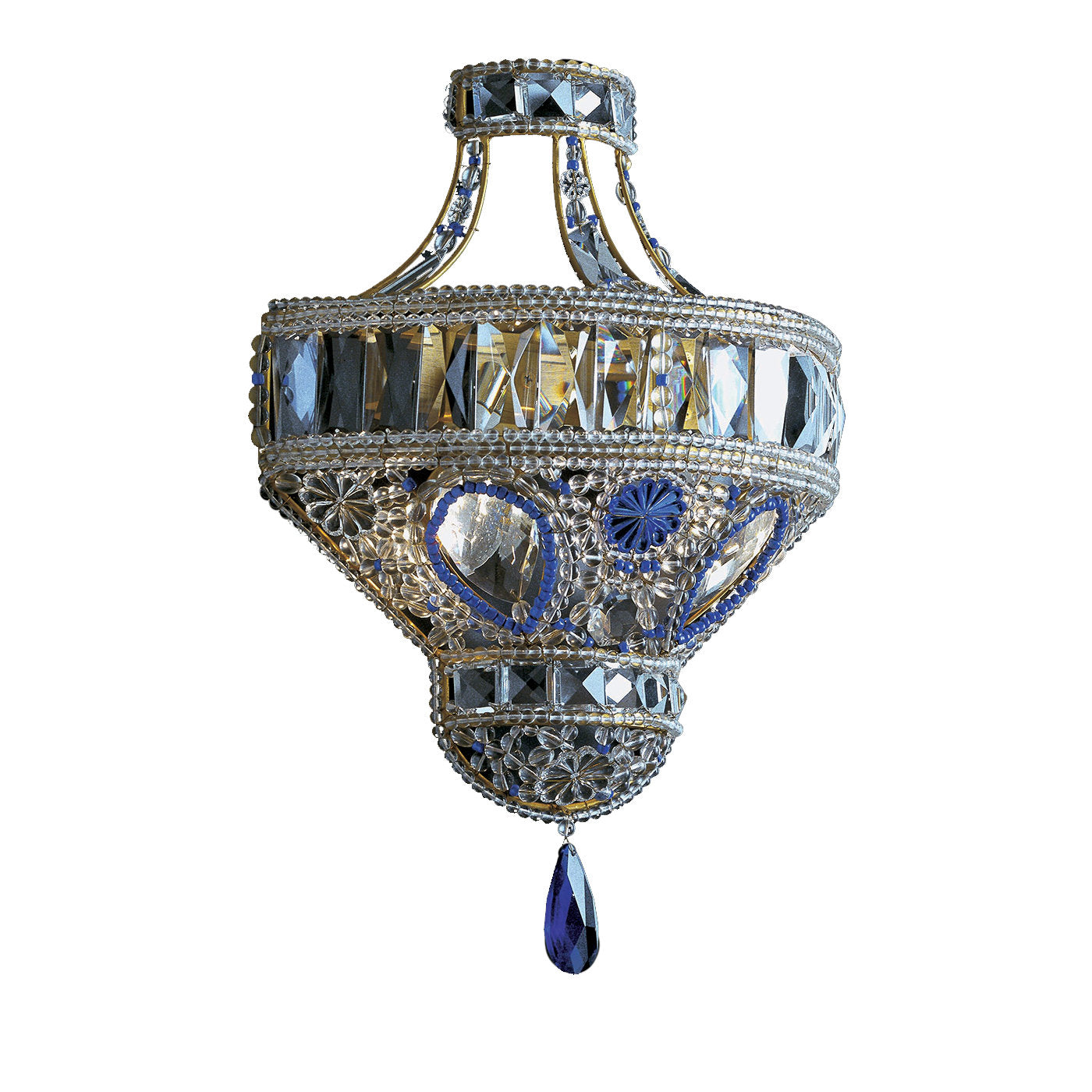 Blue Crystal Sconce - Main view