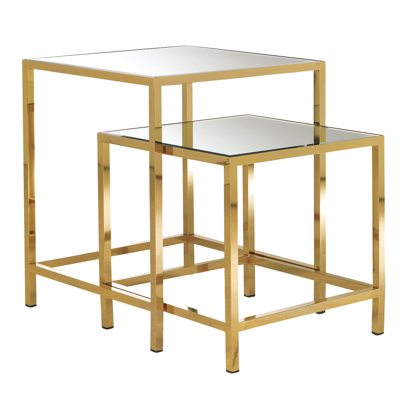 T140 Set Of 2 Nesting Tables With Mirror Top - Main view