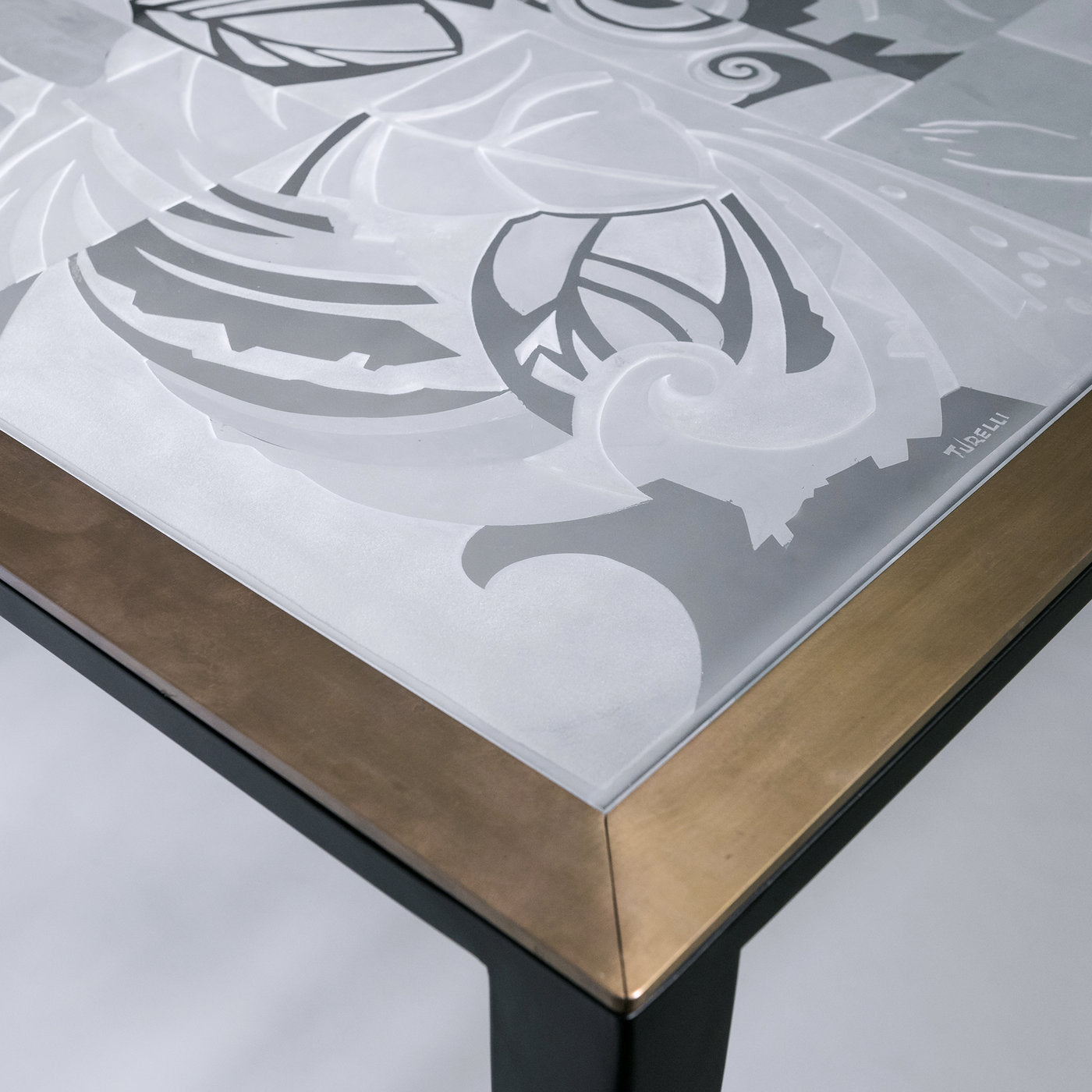 Iron and Glass Black Table - Alternative view 3