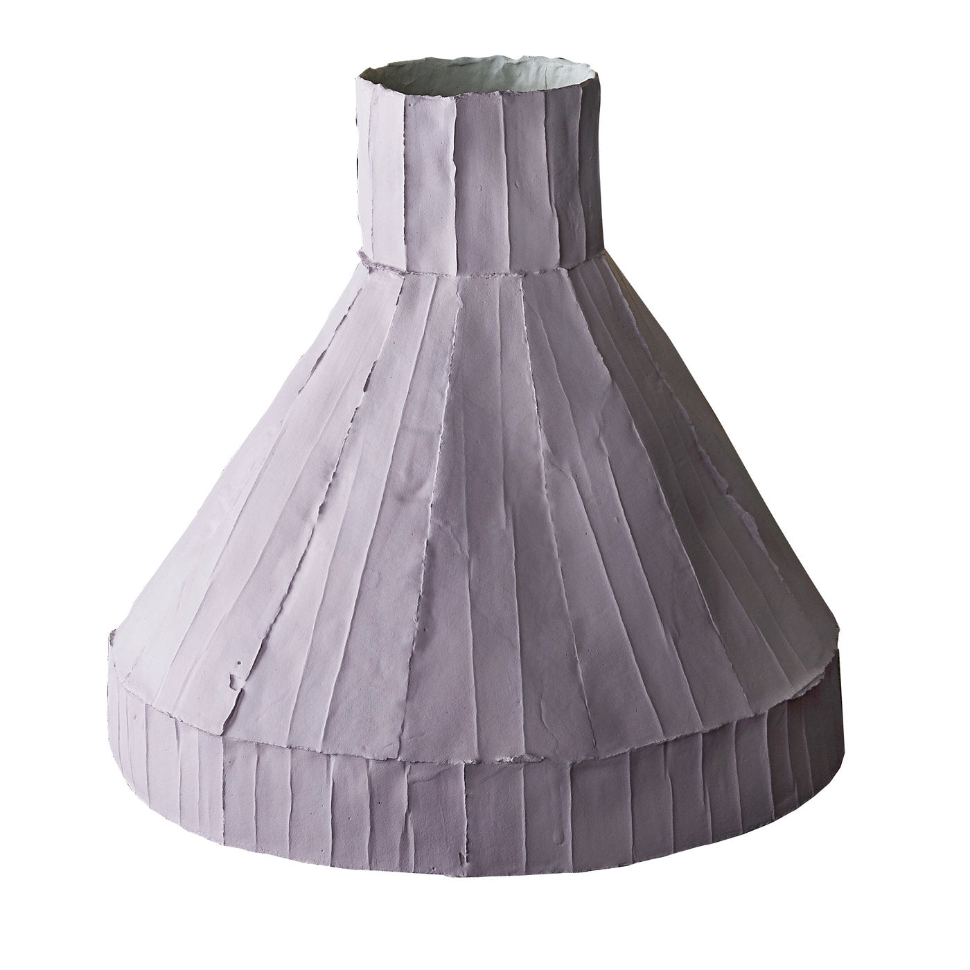 Vulcano Corteccia Lilac Low Vase - Main view