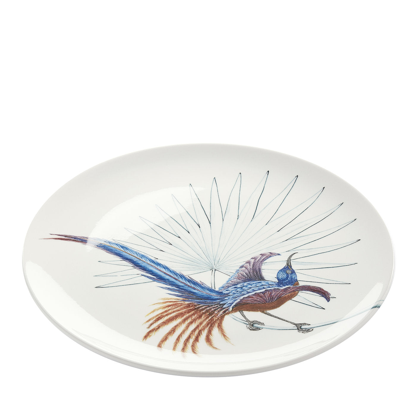 Birds of Paradise White Dinner Plate #4 - Alternative view 1