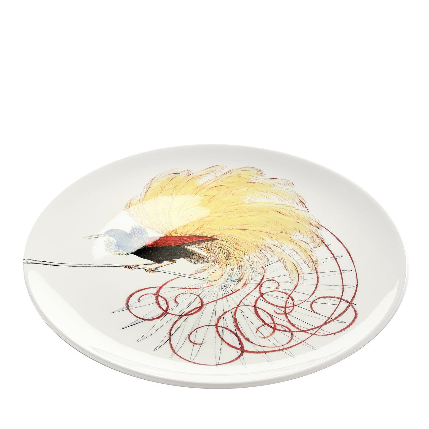 Birds of Paradise White Dinner Plate #6 - Alternative view 1