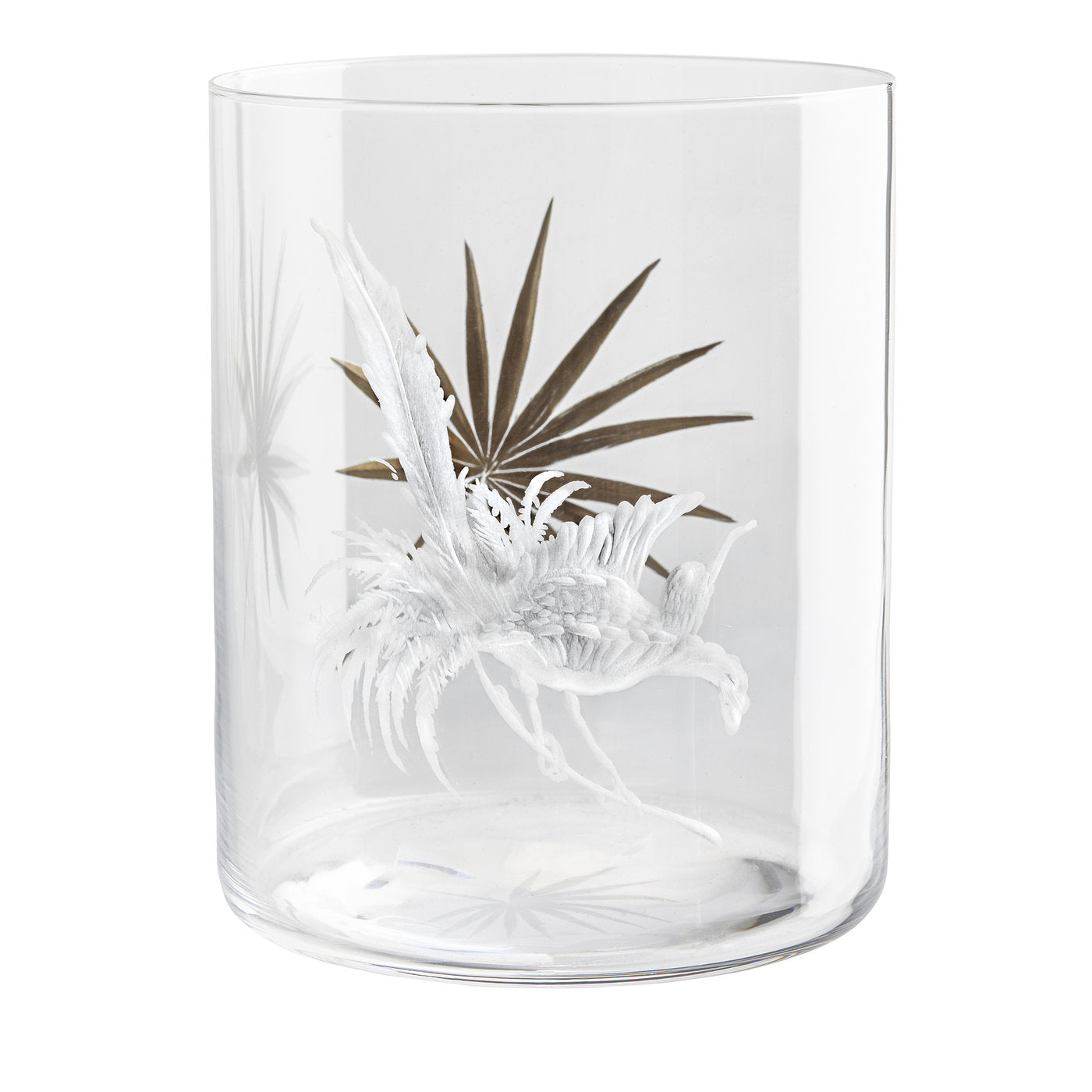 Birds of Paradise Crystal Glass #4 - Main view