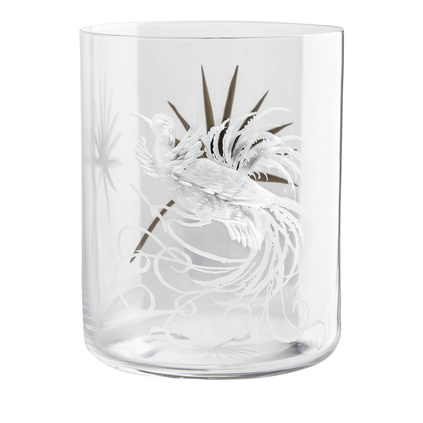Set of 6 Birds of paradise Crystal Glasses - Alternative view 1