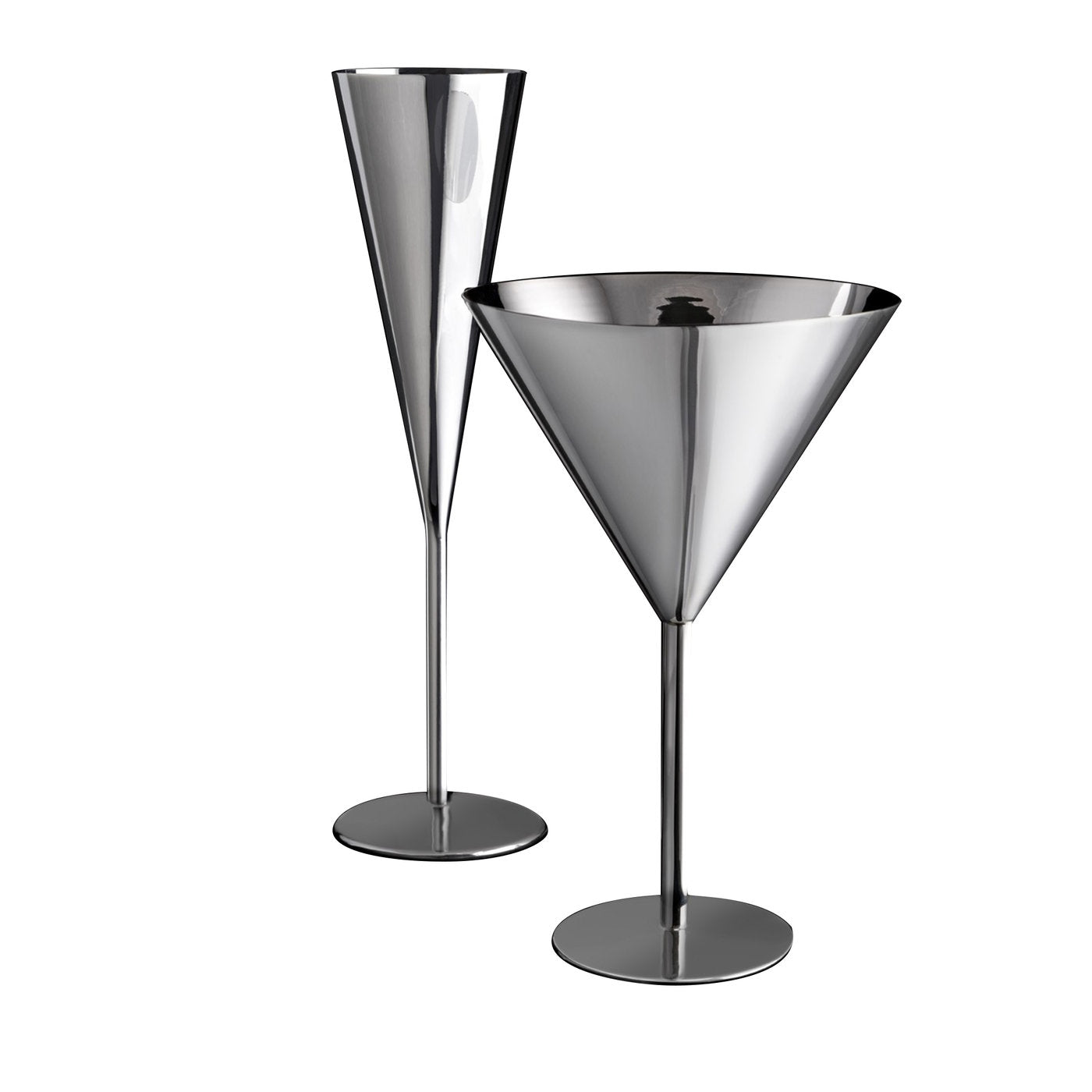 Juego Millenium de copa de champán y copa de martini de Lella y Massimo Vignelli - Vista principal