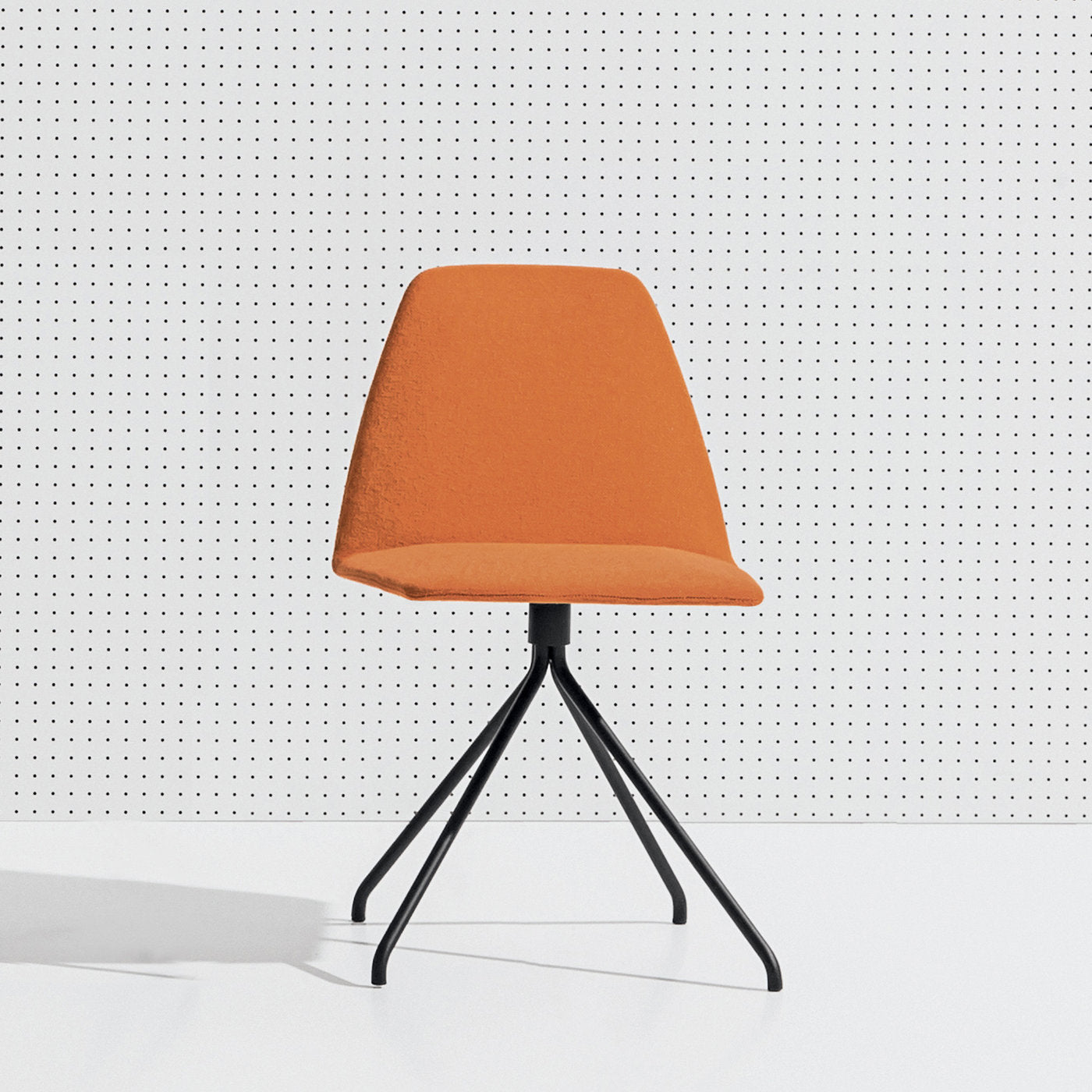 Sila Trestle Orange Upholstered Chair - Alternative view 1