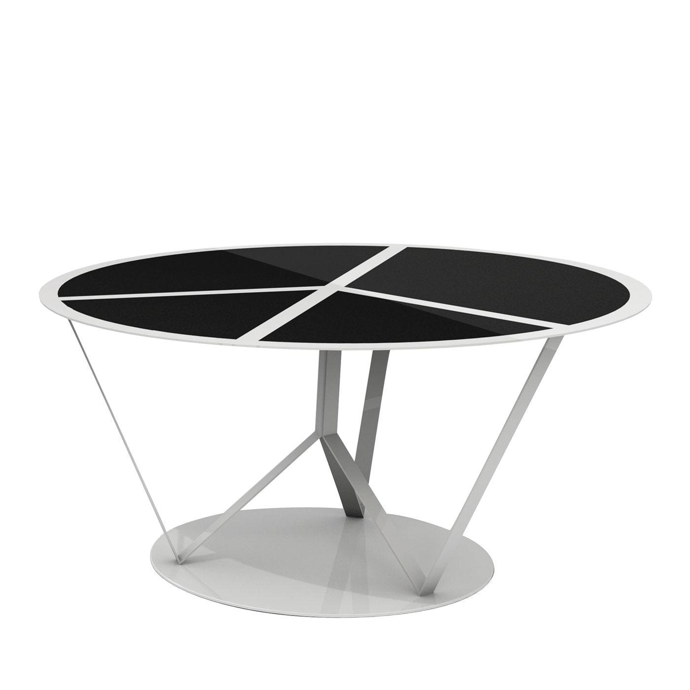 Pace White Table with Black by Garilab by Piter Perbellini - Main view