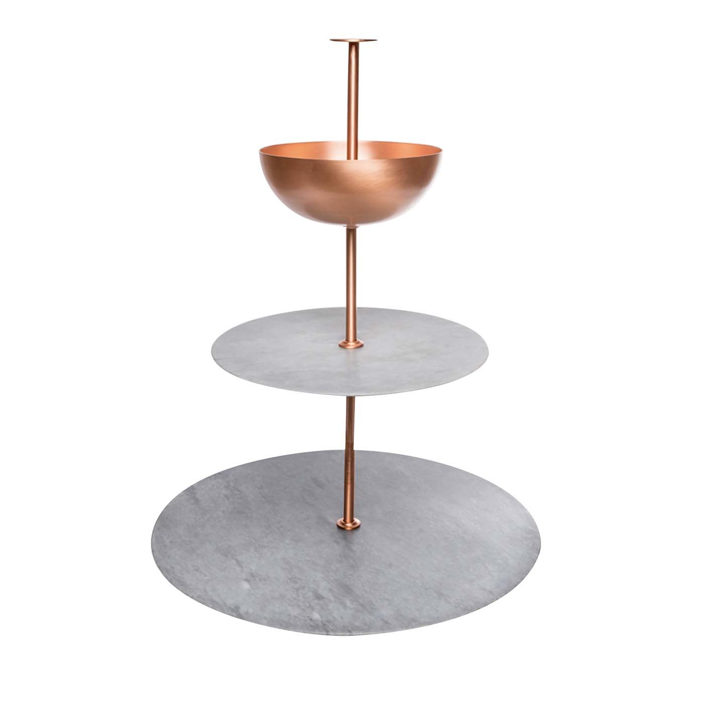 Lunar Cycle Copper and Marble Stand - Main view