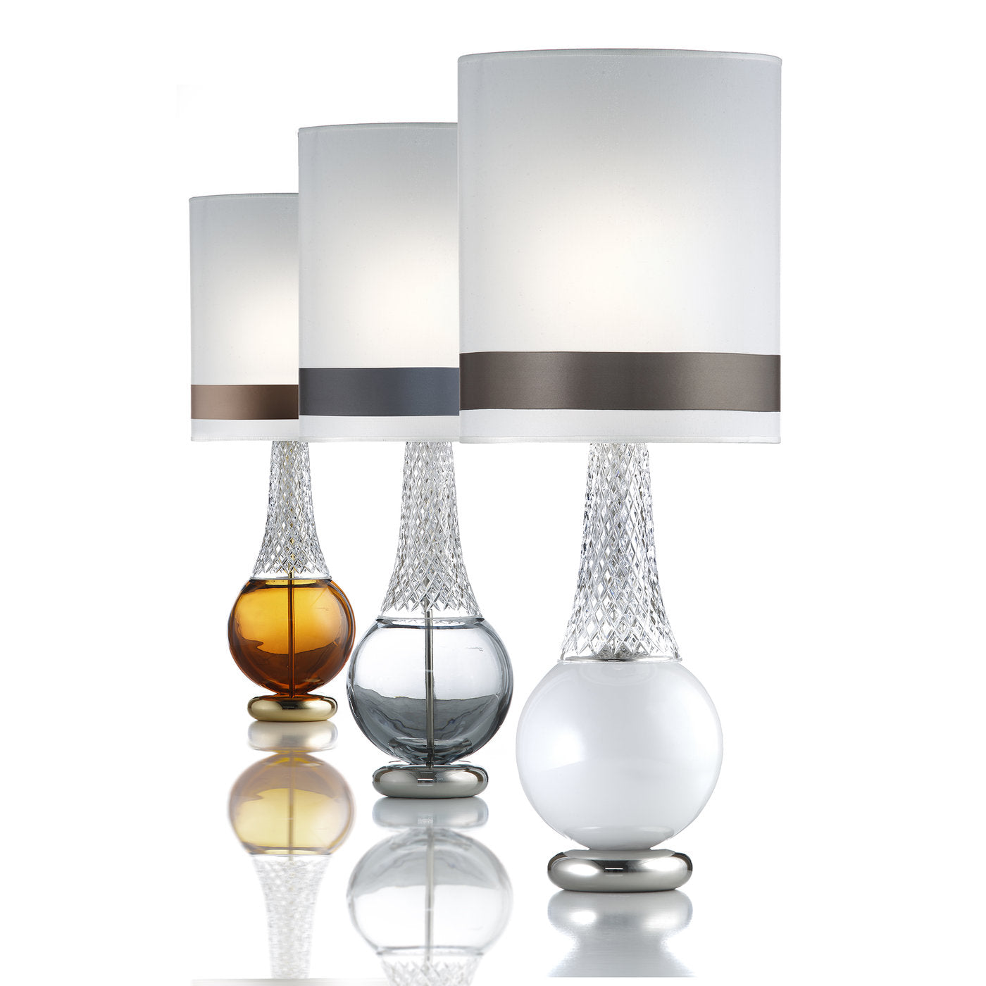 Lady Crystal White Table Lamp - Alternative view 1
