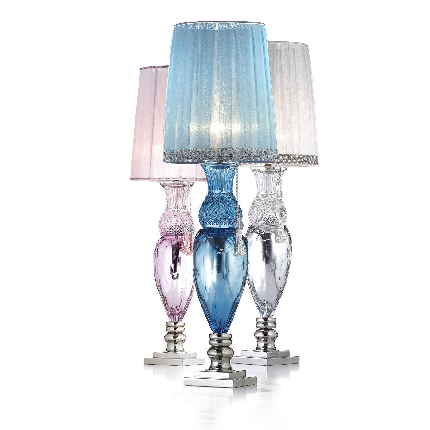 Lámpara de mesa con espejo azul cielo - Vista alternativa 1
