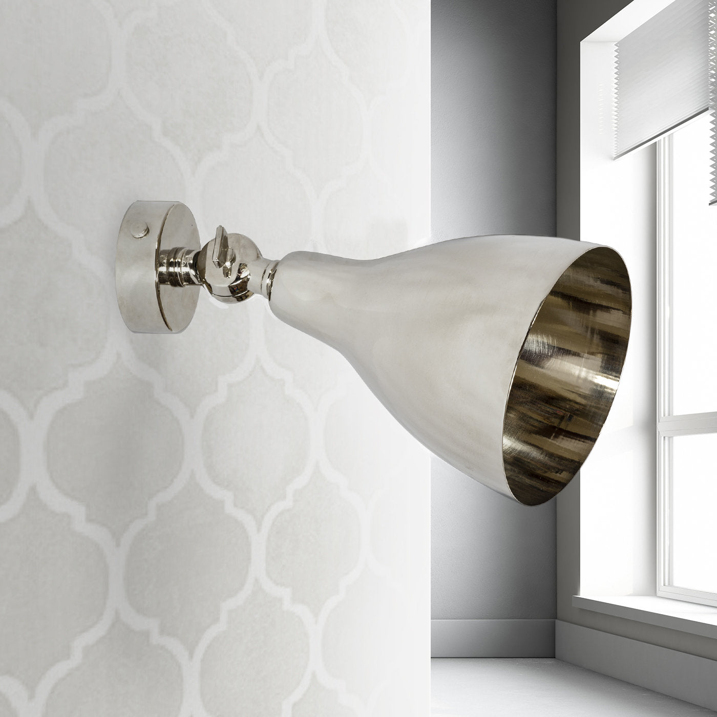 Ubi White Brass Wall/Ceiling Spotlight - Alternative view 1