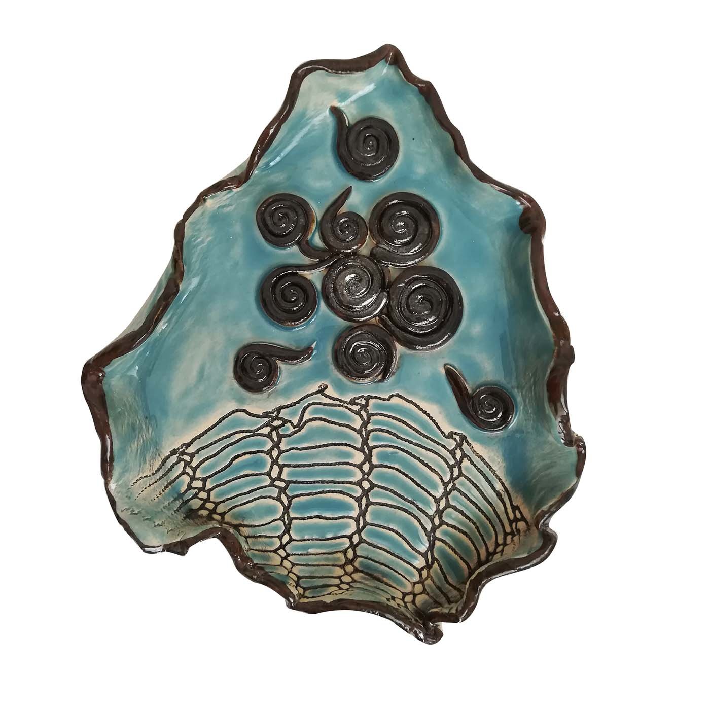 Hellblaue Platte mit Spulen - Hauptansicht