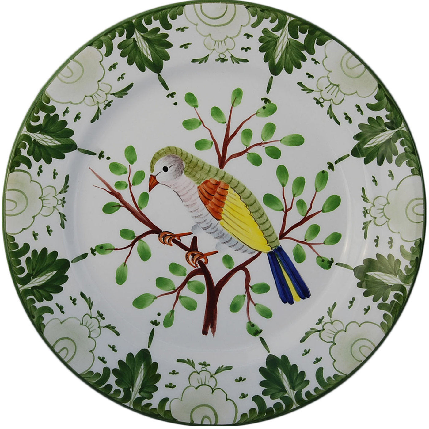 Set of 6 Tropical Birds Ceramic Plates - Alternative view 1