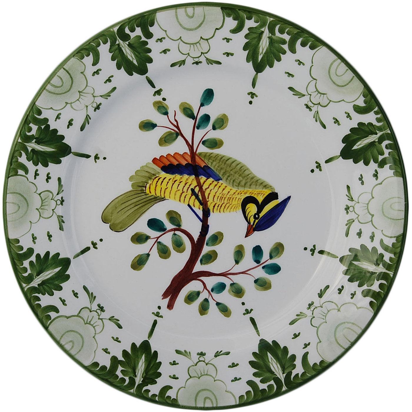 Juego de 6 platos de cerámica de pájaros tropicales - Vista alternativa 2