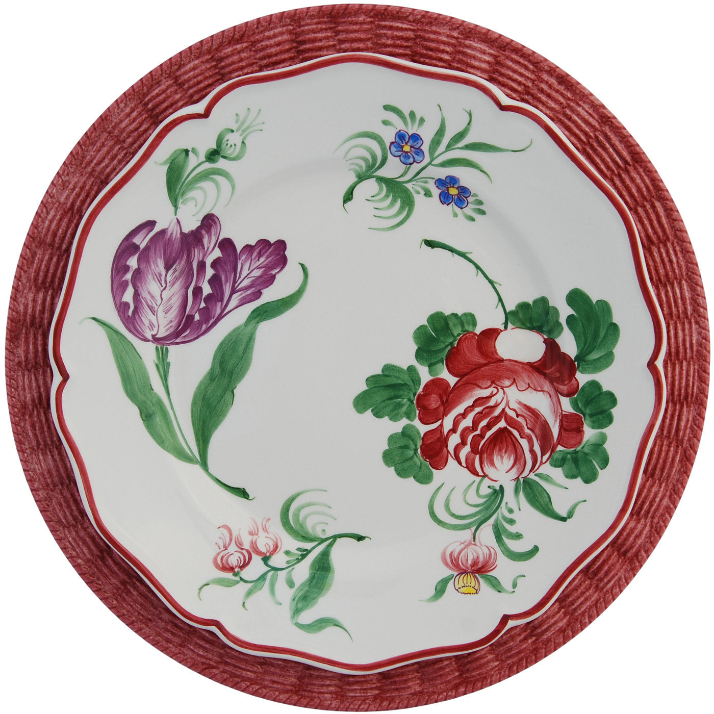 Set of 2 Fiori Pink Ceramic Plates - Alternative view 1