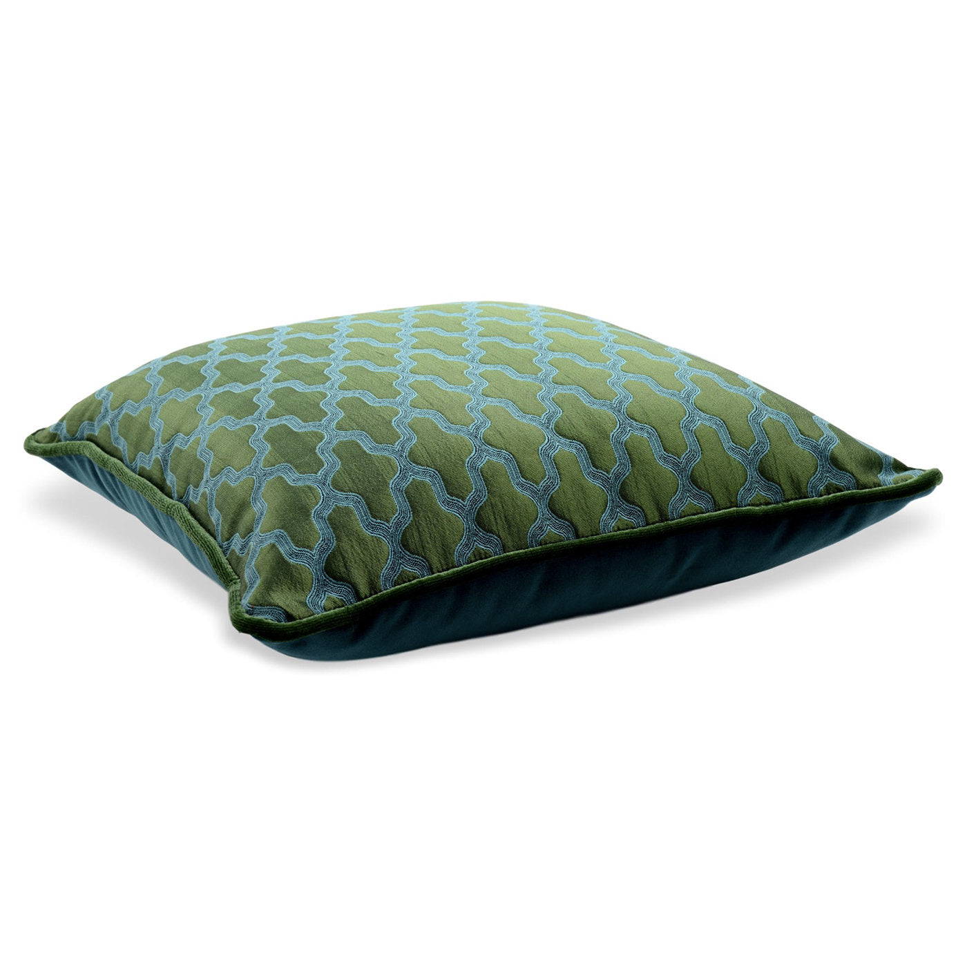 Emerald Carré Cushion in jacquard fabric - Alternative view 2