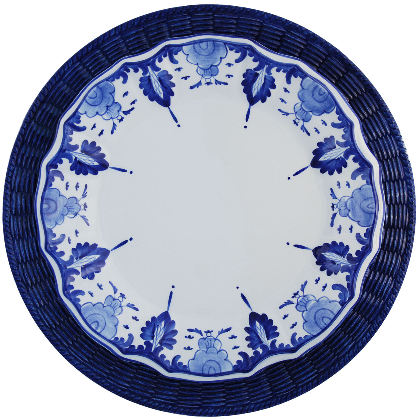 Este Blue Ceramic Plates Set for Two - Alternative view 1