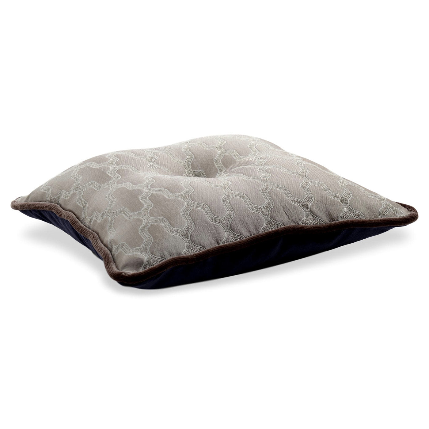 Cuscino Carrè in tessuto jacquard e velluto di seta - Vista alternativa 2
