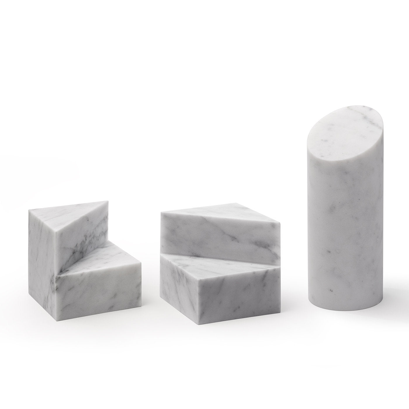 Kilos White Cylinder Bookend by Elisa Ossino - Alternative view 1