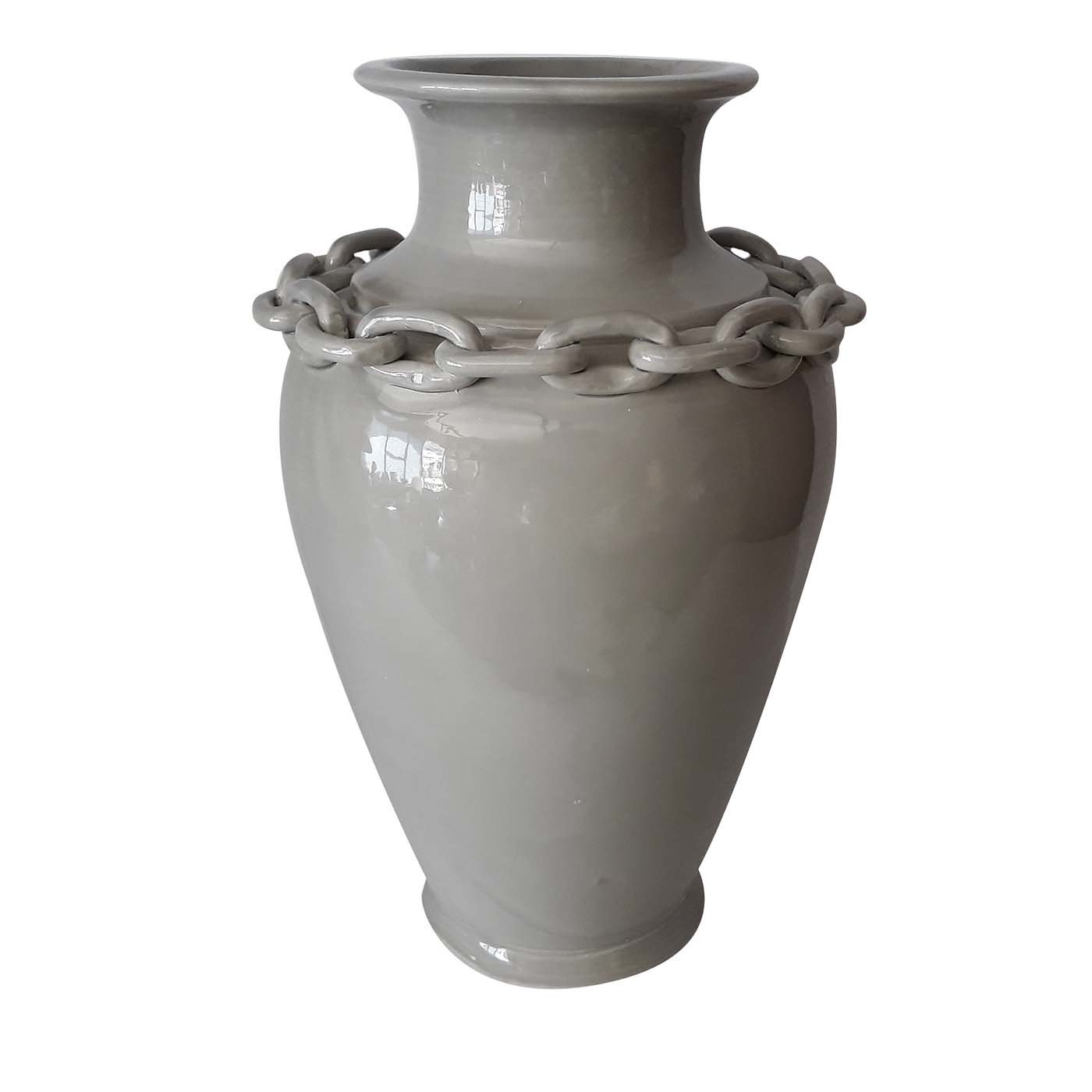 Vaso grigio Catene - Vista principale