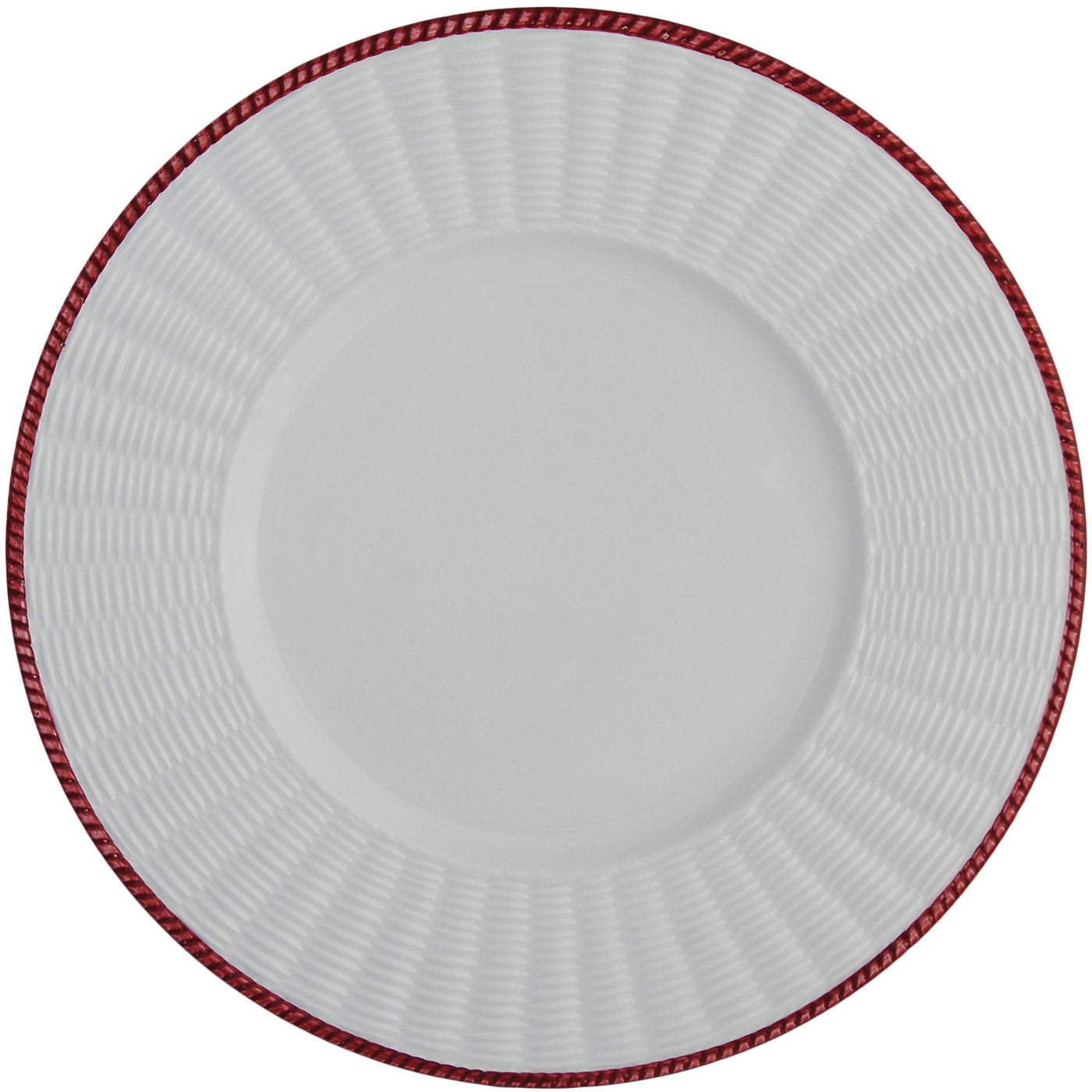 Fiori White Ceramic Plates Set for Two - Alternative view 3