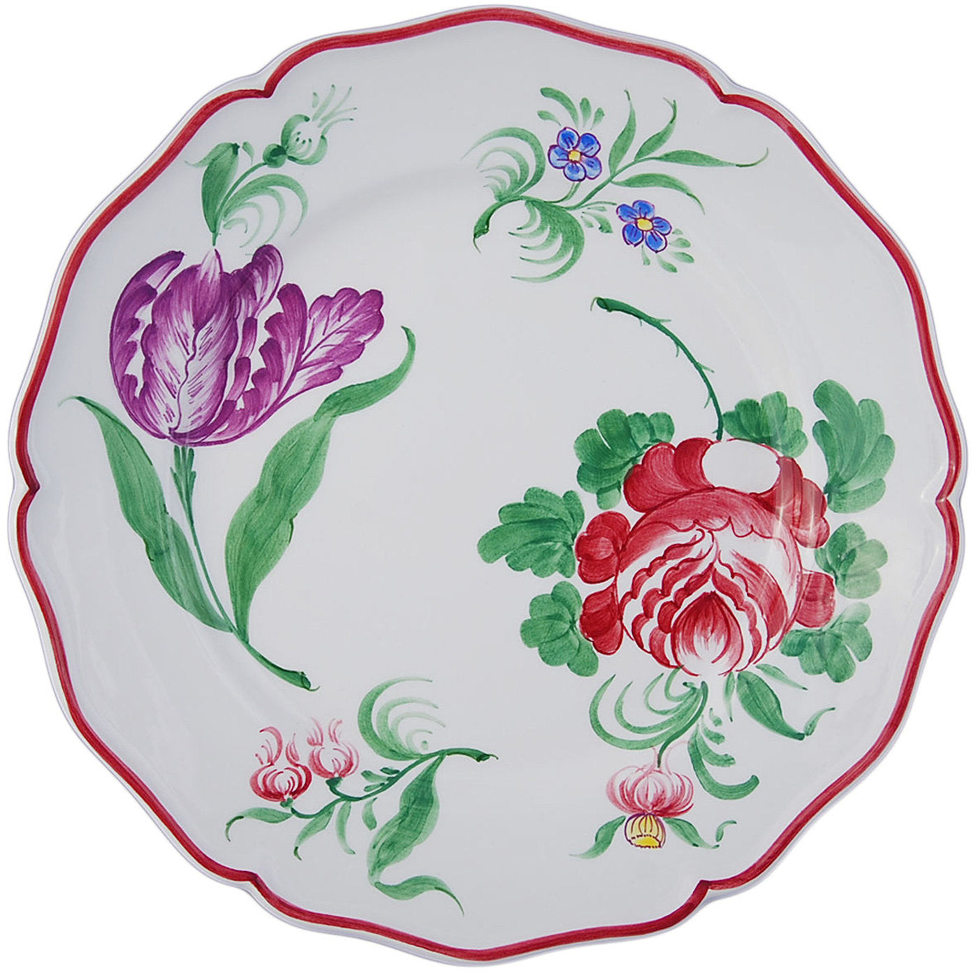 Fiori White Ceramic Plates Set for Two - Alternative view 4