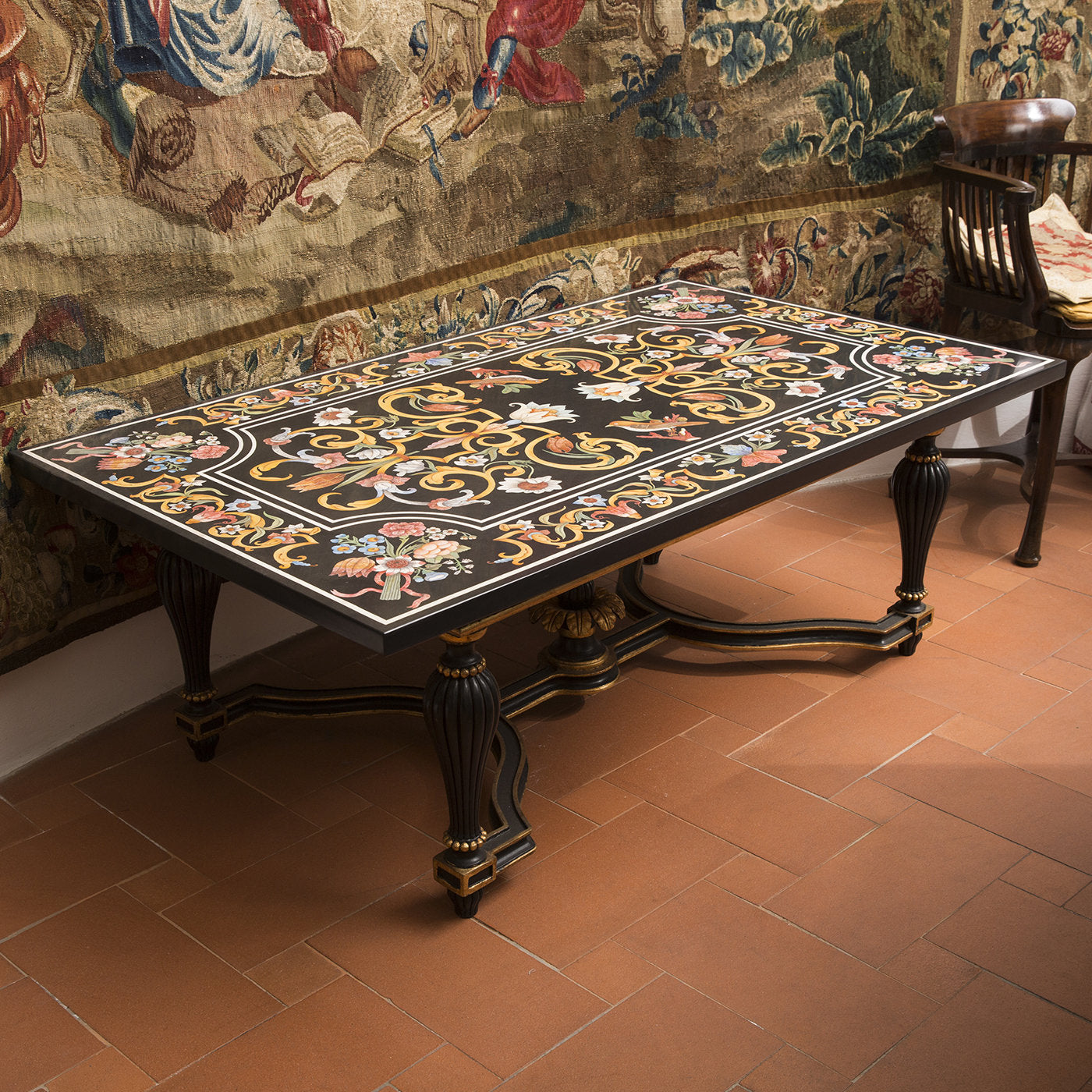 Settecento Marble Inlay Table - Alternative view 4