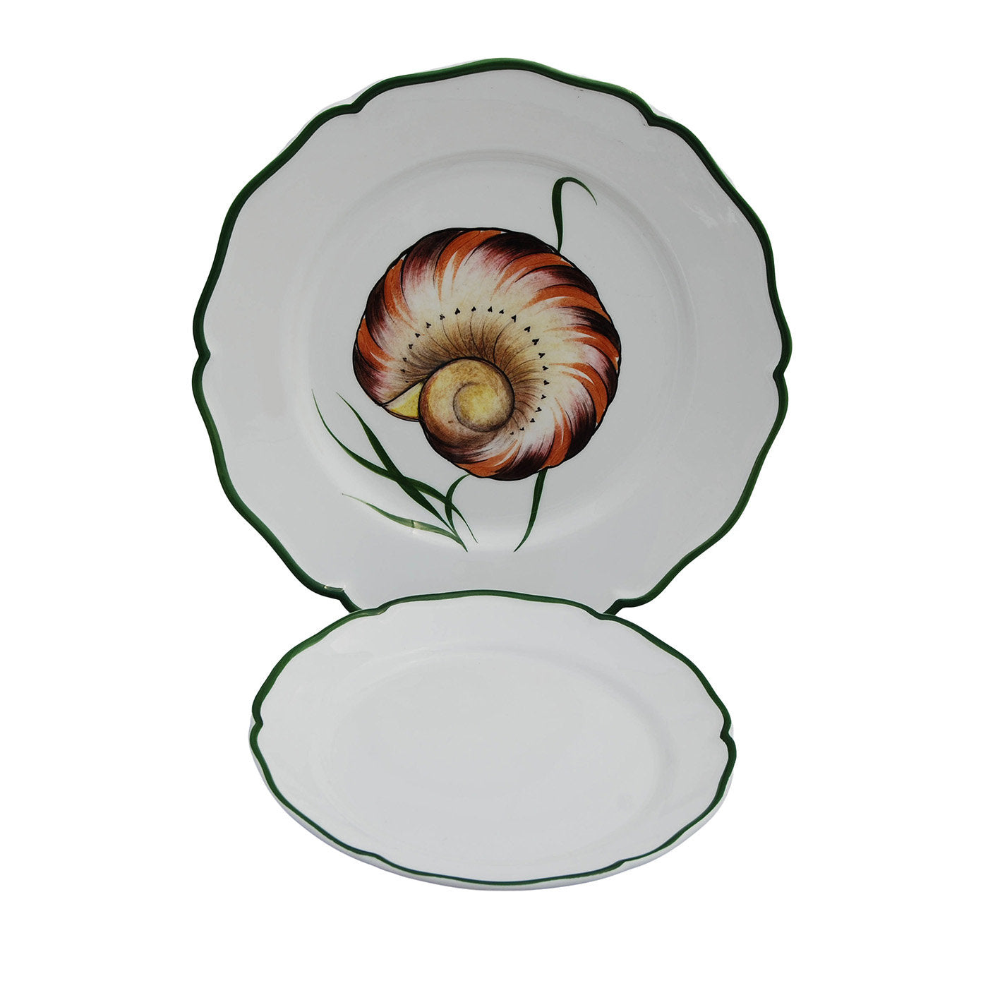 Shell Ceramic Plate Set for Four - Main view