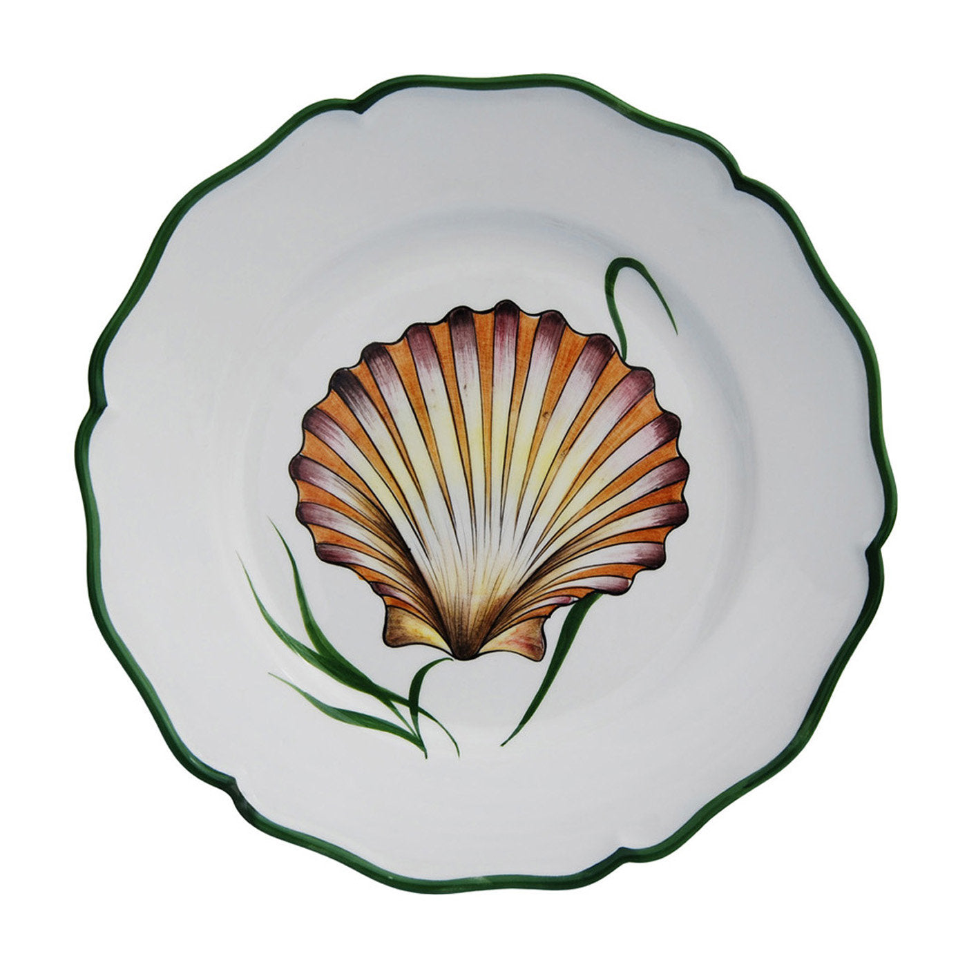 Set of 4 Game of Shells Ceramic Dinner Plates - Alternative view 1