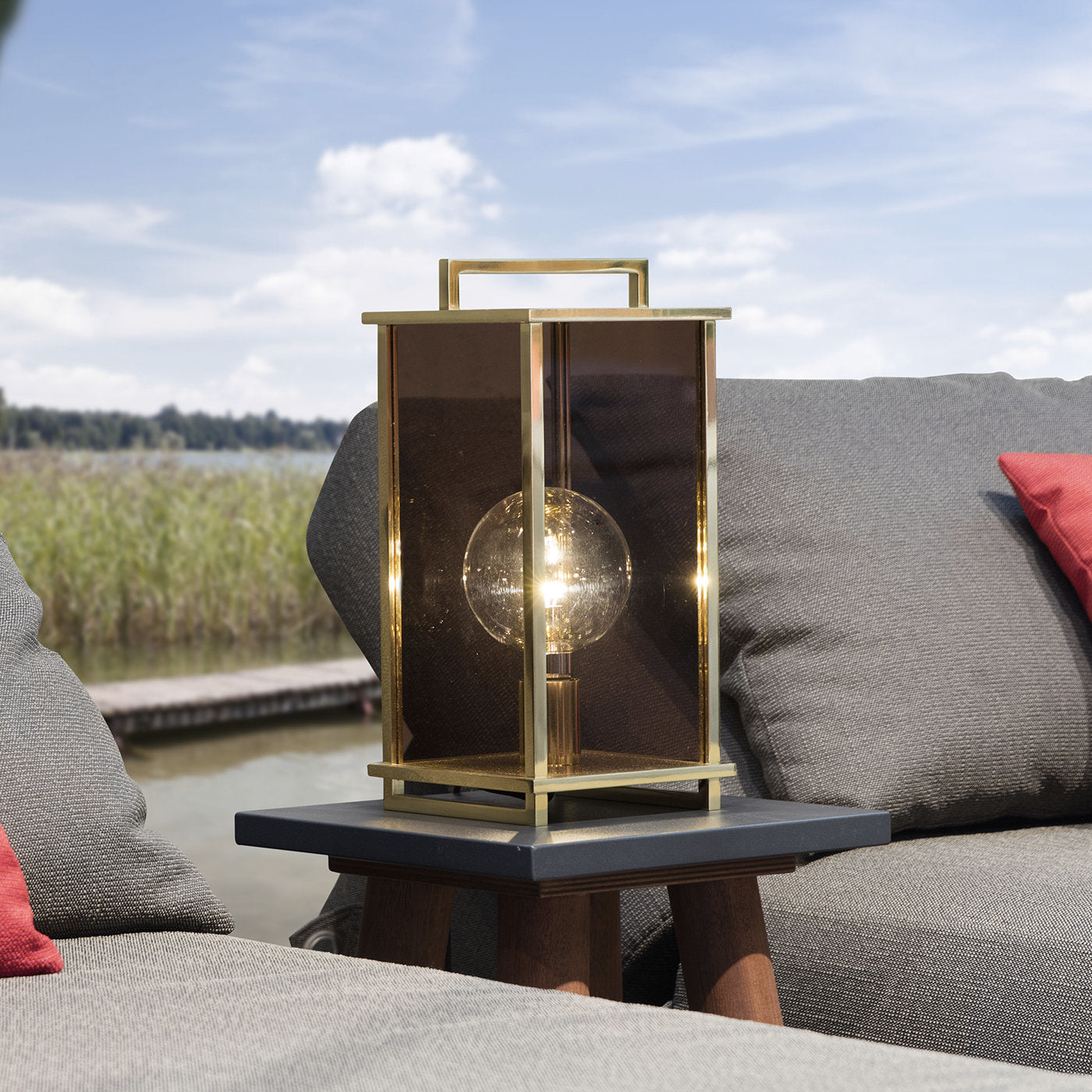Ikon Brass Table Lantern - Alternative view 1