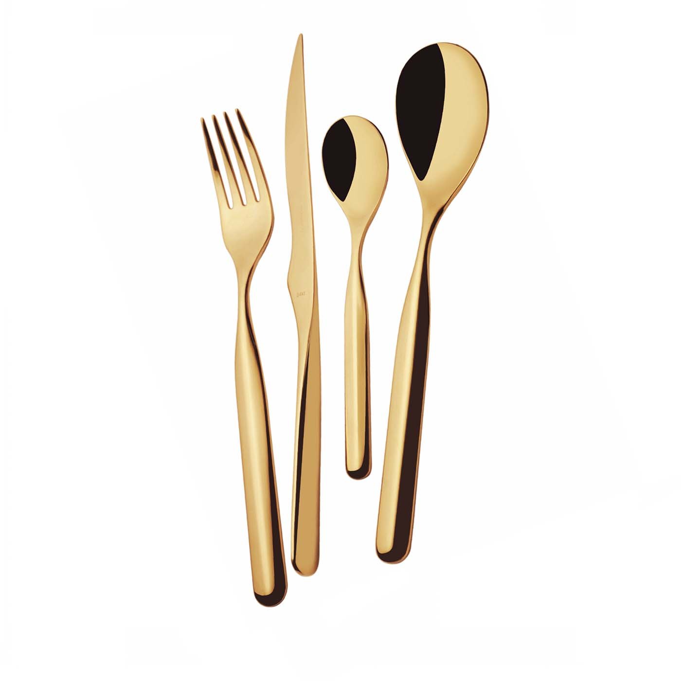 Vidal PVD Gold 75-Piece Cutlery Set with Box - Main view