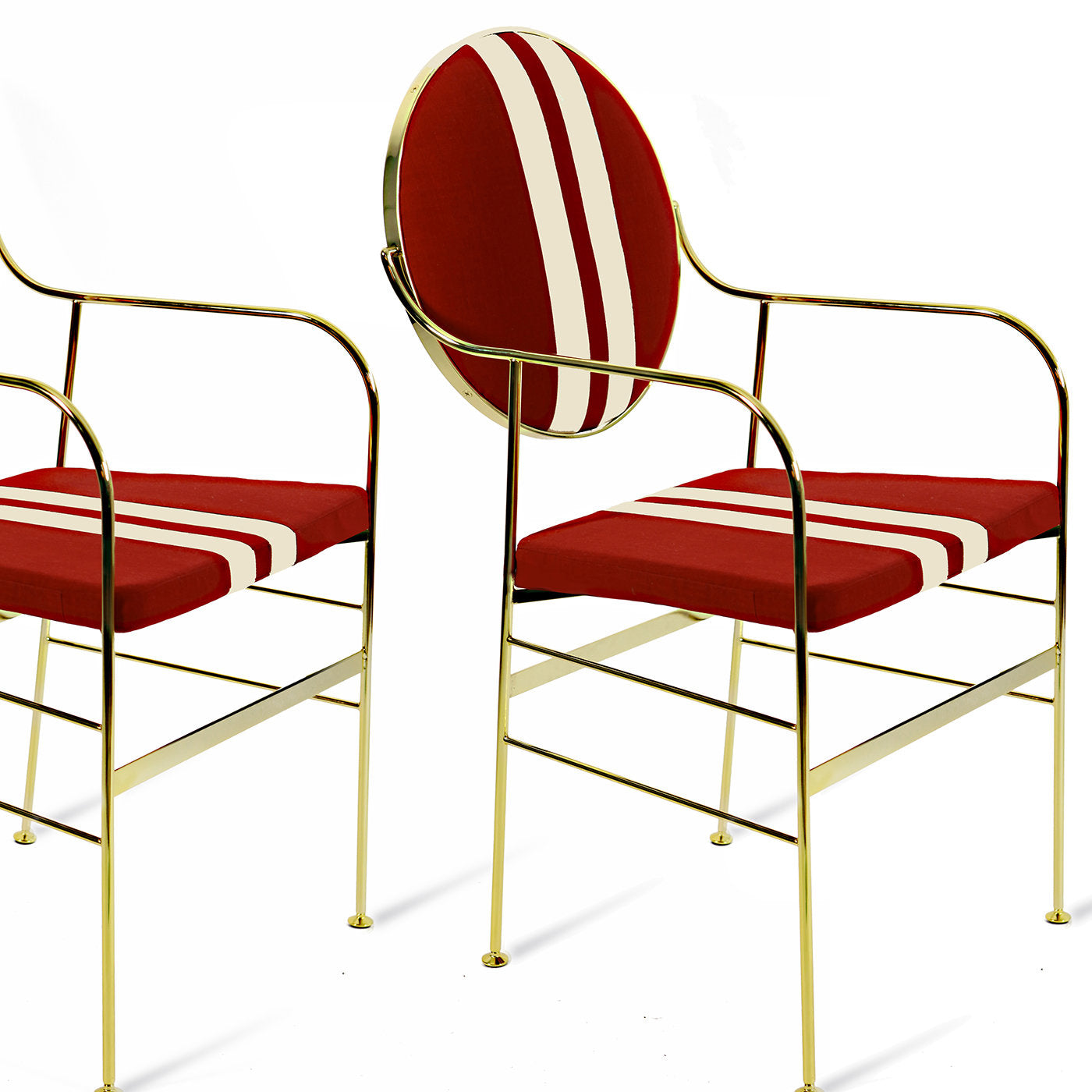 Set of 2 Luigina Gold BlackSport Chair - Alternative view 1