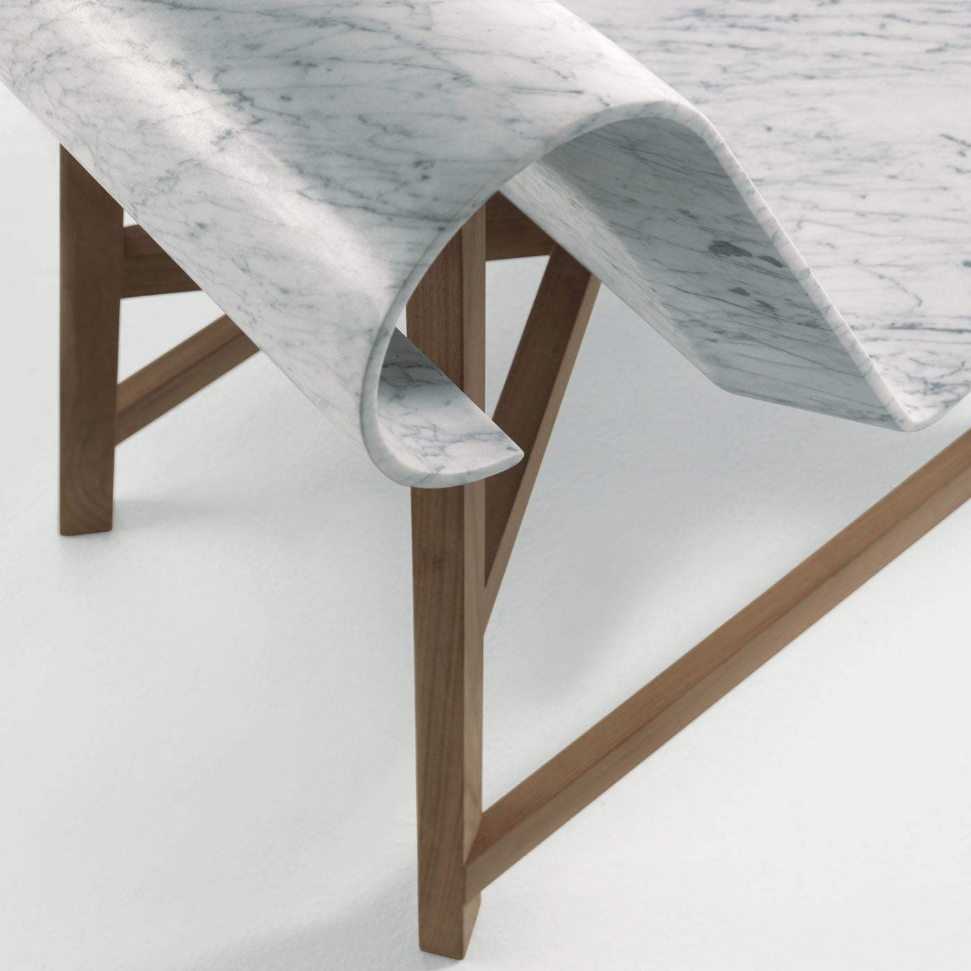 Curl Sessel aus weißem Carrara-Marmor von Gritti Rollo - Alternative Ansicht 3