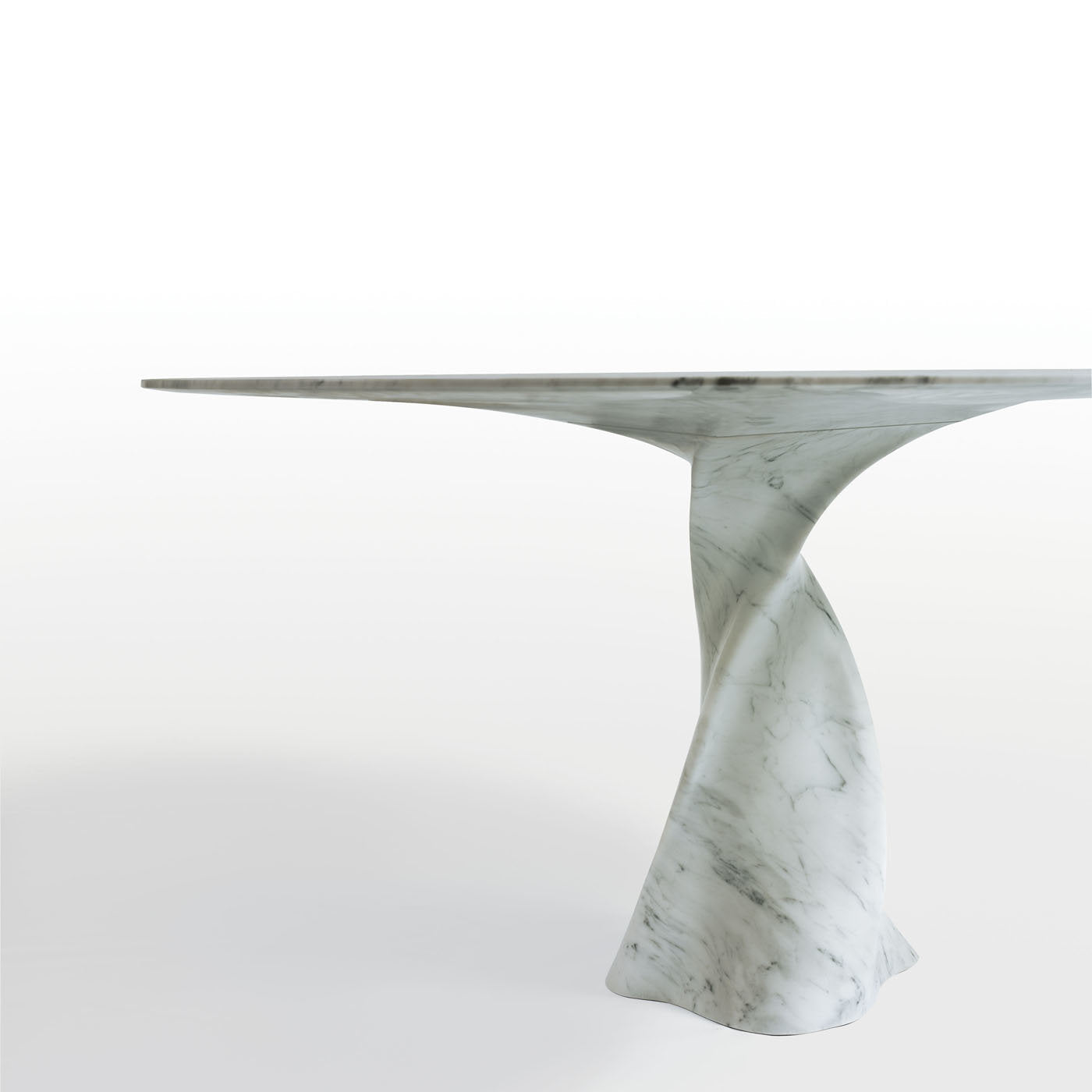 Twist Table in White Carrara Marble by Giuseppe Chigiotti - Alternative view 1