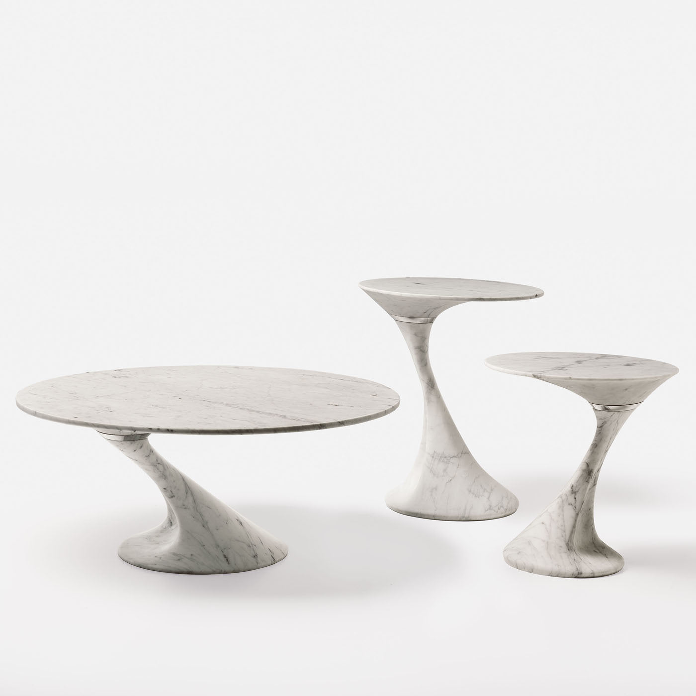 Swan Medium Oval Side Table by Giuseppe Chigiotti - Alternative view 2