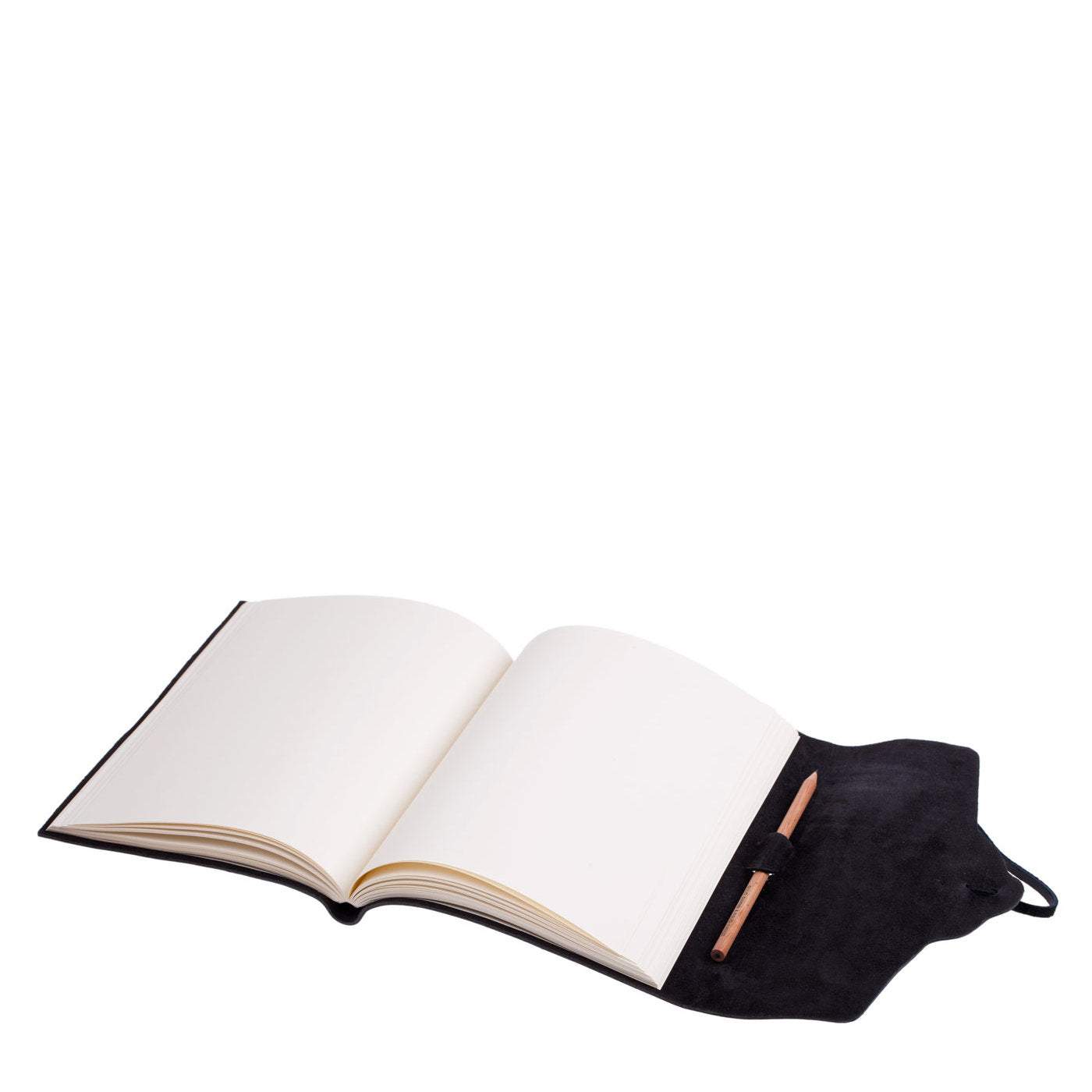 Cuaderno de cuero negro con encaje - Vista alternativa 1