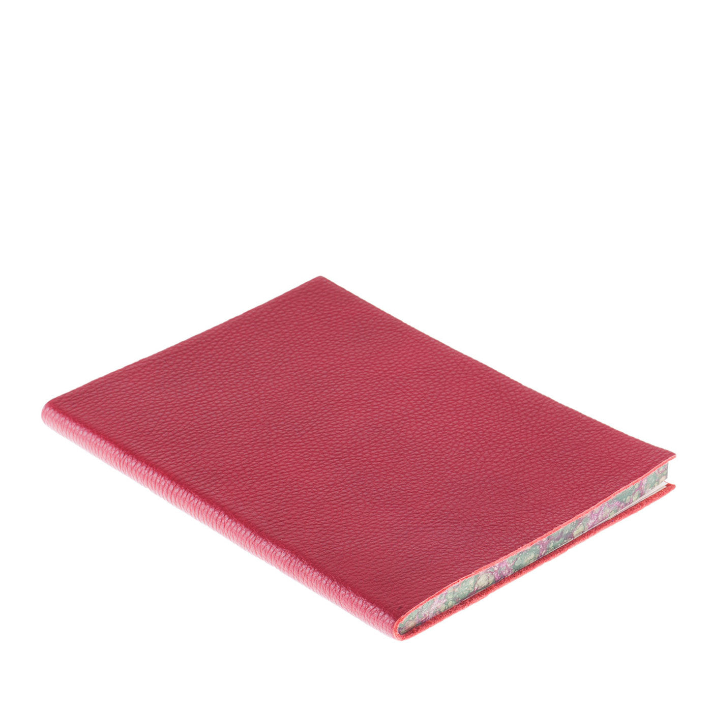 Cuaderno de cuero rojo - Vista principal