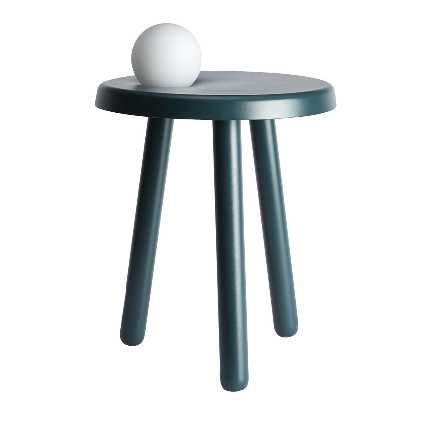 Alby Green Side Table with Light - Main view