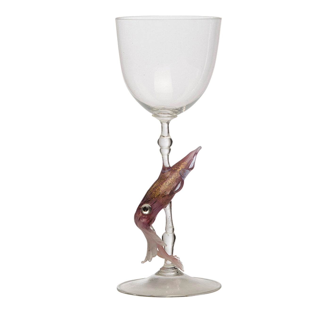 Tintenfisch Murano Weinglas - Hauptansicht