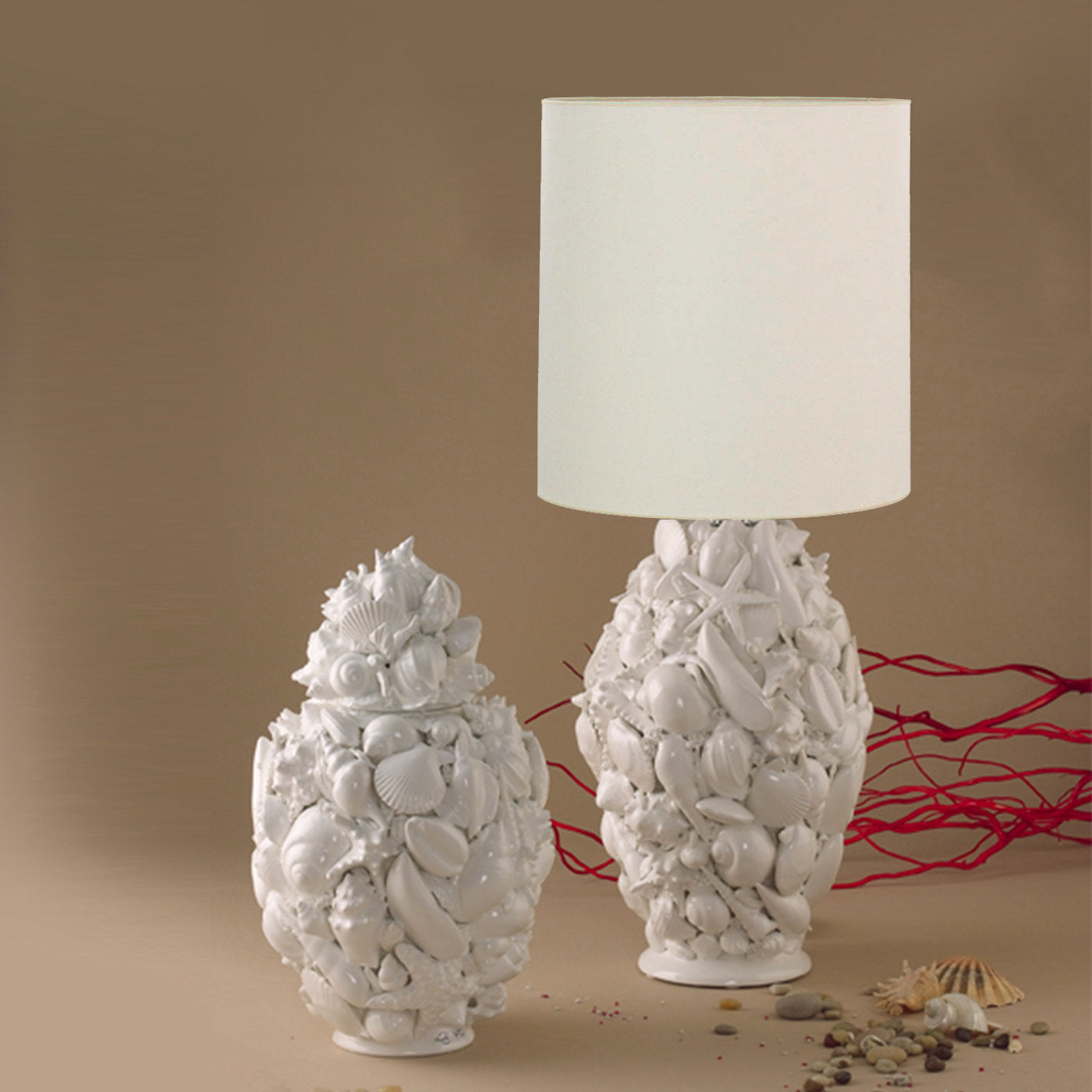 Conchiglia Ovale Ceramic Lamp - Alternative view 1
