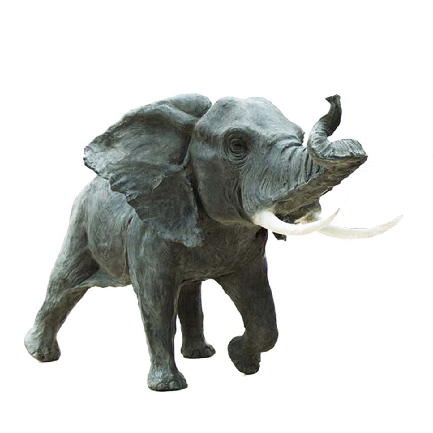 Große afrikanische Elefanten-Skulptur - Hauptansicht