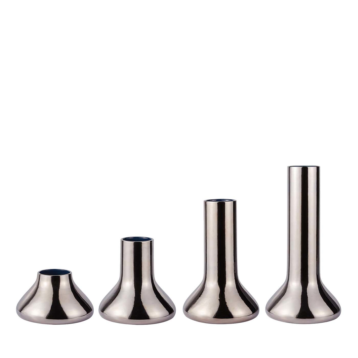 Beuta Set of Three Platinum Vases by Corrado Corradi Dell'Acqua - Main view