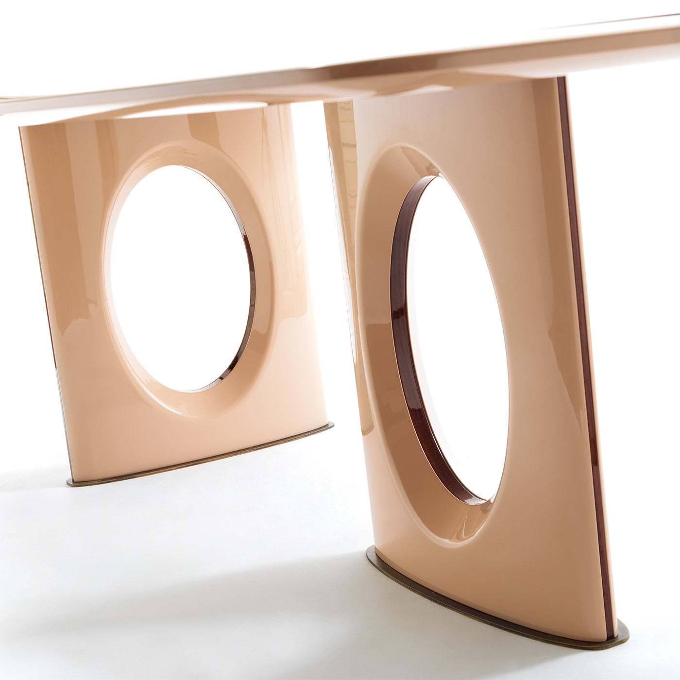 Table de salle à manger rectangulaire Oblò par Carlo Bimbi - Vue alternative 1