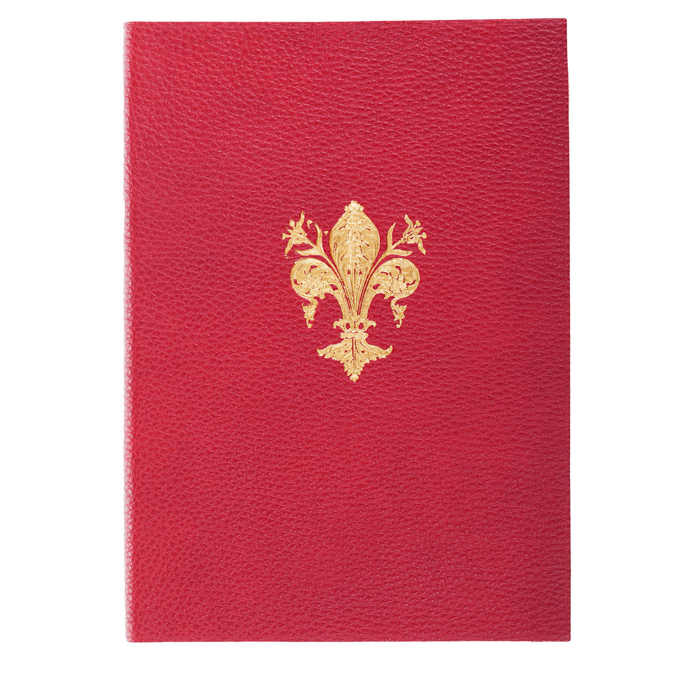 Gold Lily Cuaderno de cuero rojo - Vista alternativa 2