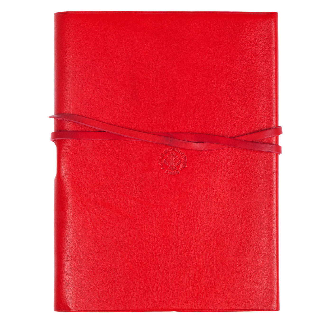 Cuaderno de cuero rojo con encaje - Vista alternativa 3