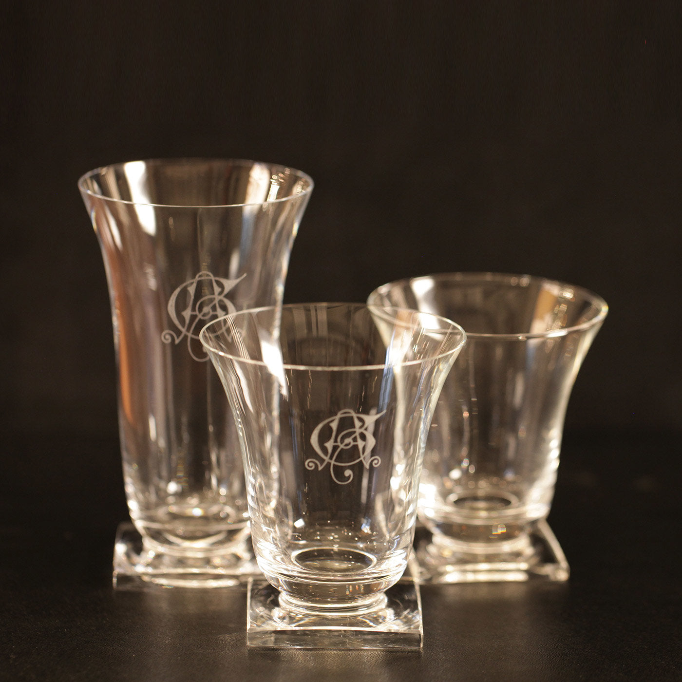 Wine and Water Deco Crystal Goblets - Alternative view 4