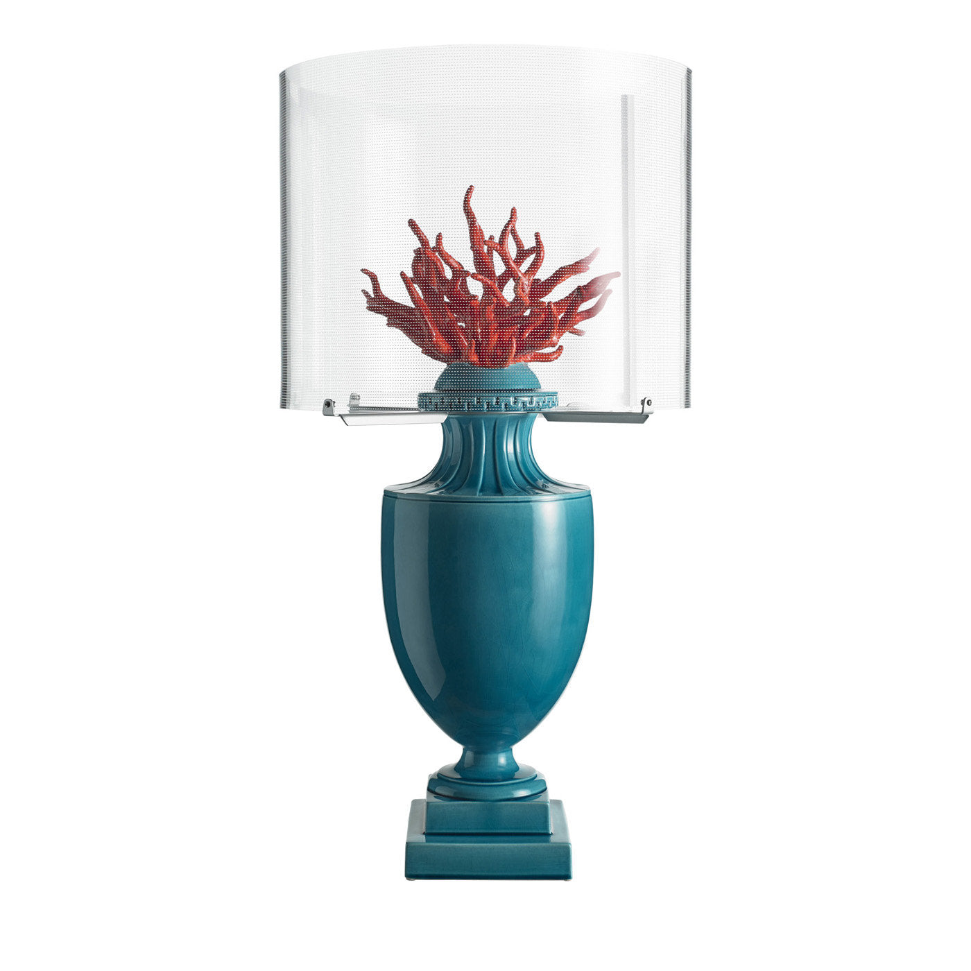Coralli Turquoise and Red Table Lamp - Main view